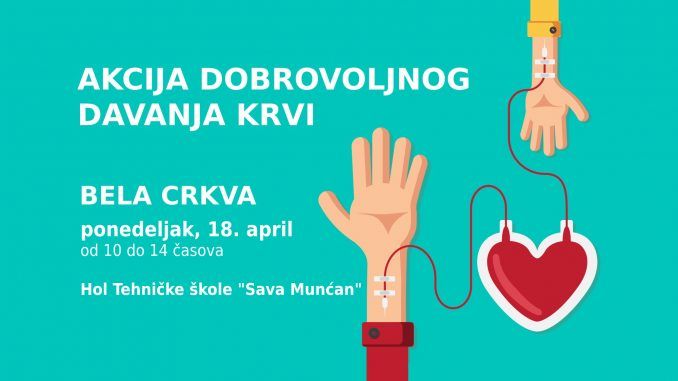 Dobrovoljno davanje krvi april 2022