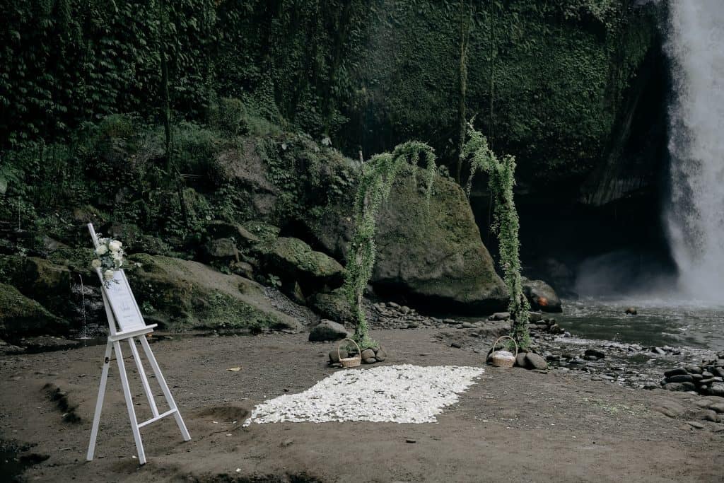 Waterfall Wedding in Bali