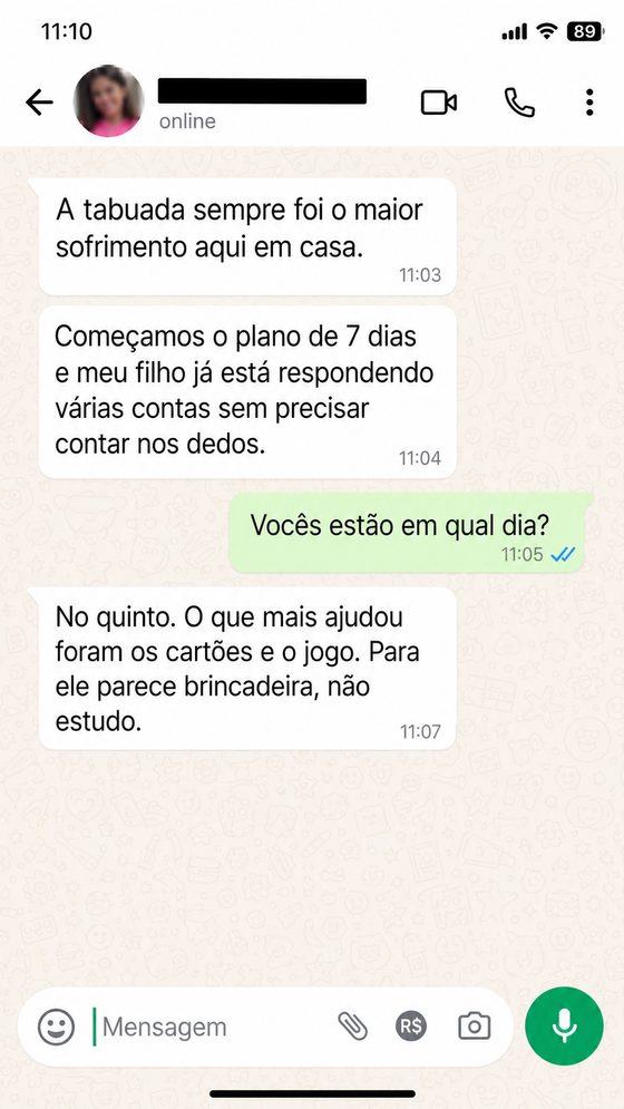 Depoimento de mãe 1