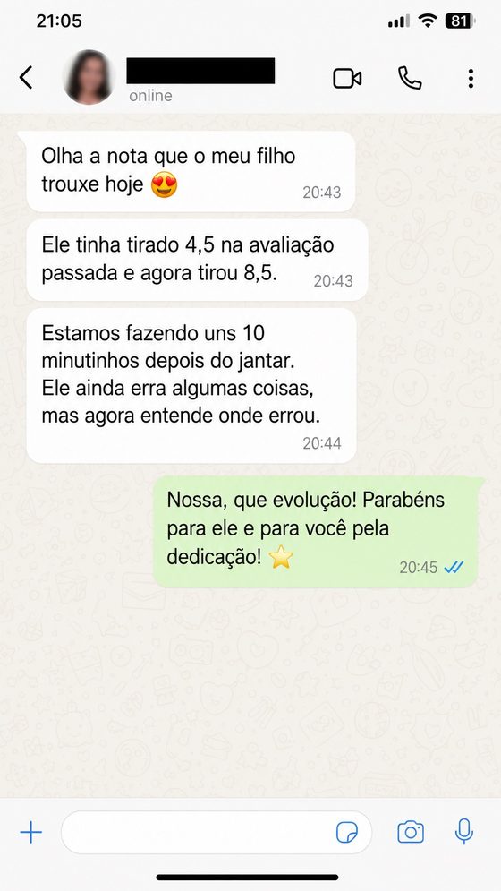 Depoimento de mãe 2