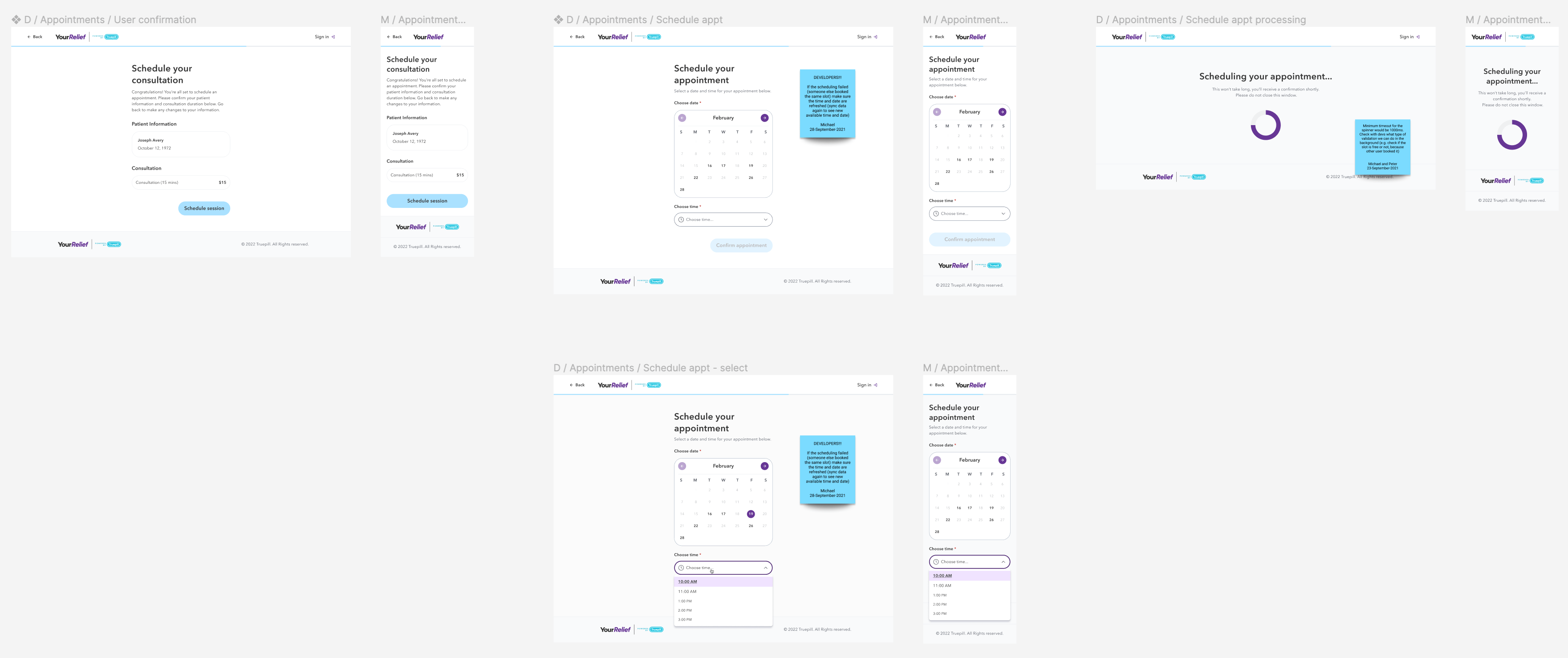 Appointment scheduling