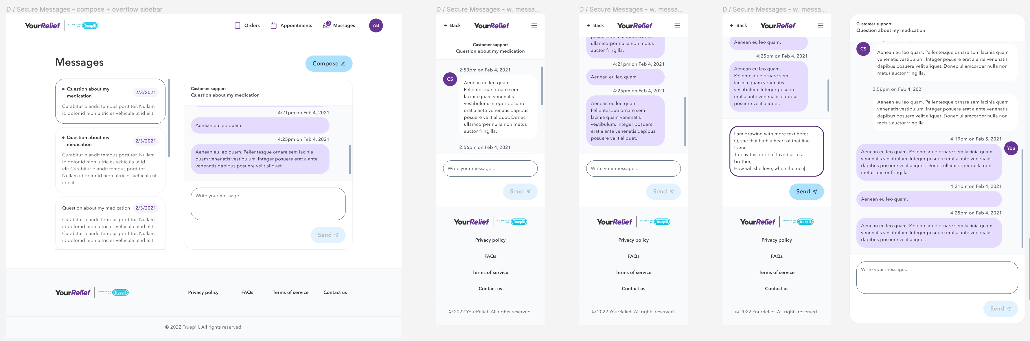 Secure messaging continued