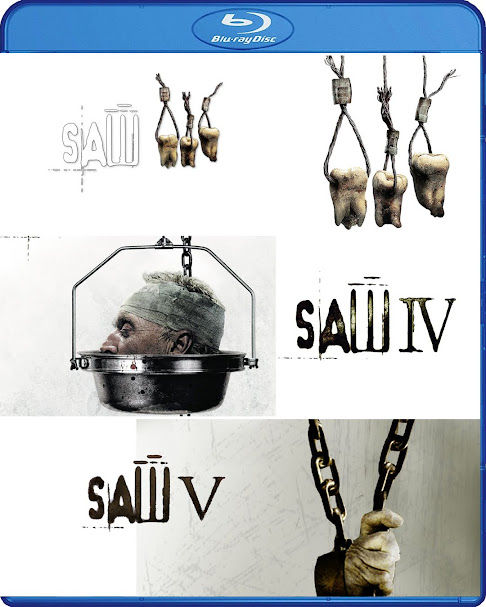 Saw III (2006) & Saw IV (2007) & Saw V (2008) BD25 Latino