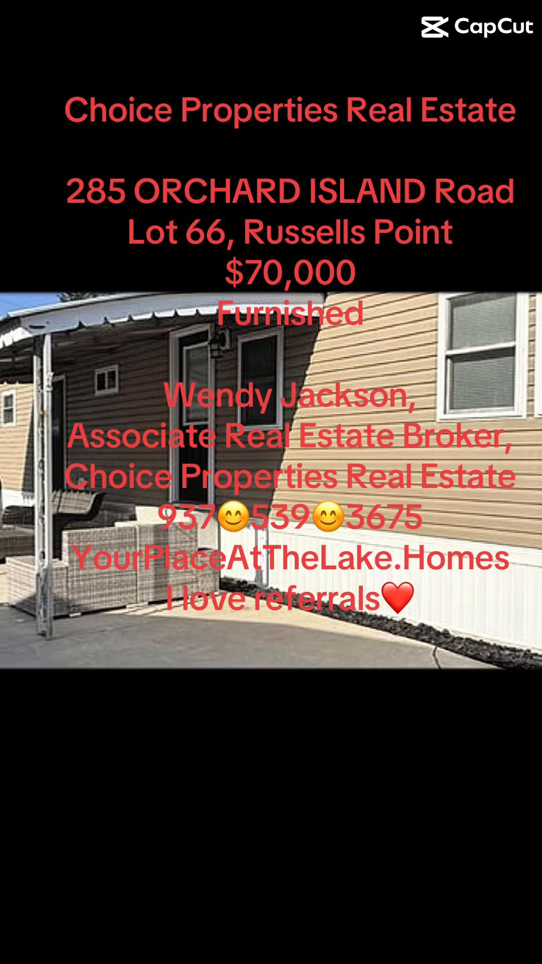 285 N Orchard Island Rd Lot 66, Russells Pt, OH, 43348