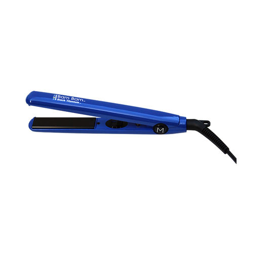 Hair Treats Moda Bam Bam Titanium Mini Flat Iron 445F - Cobalt Blue