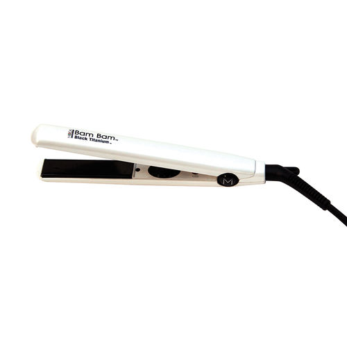 Hair Treats Moda Bam Bam Titanium Mini Flat Iron 445F - White