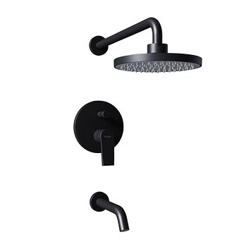 JUEGO MONOCOMANDO EMBUTIR CON TRANSFERENCIA BLACK 12/1042.NG