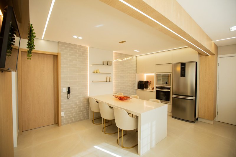 Apê de 150 m² ganha atmosfera clean e aconchegante para novo momento de vida