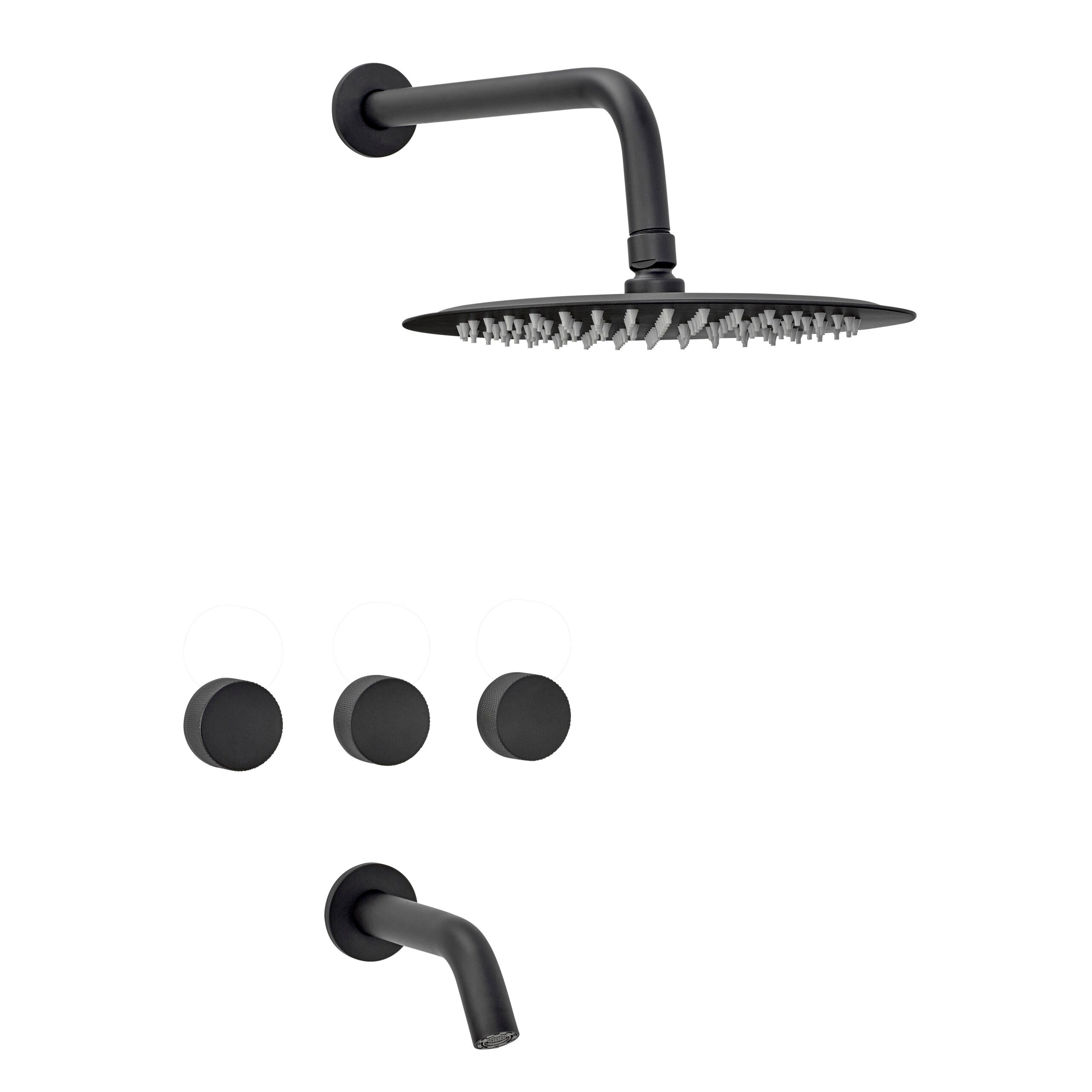Linea Fabric - Ducha bicomando Negro