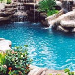 Cascadas y jardines