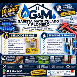 G&M gasista matriculado y plomero 