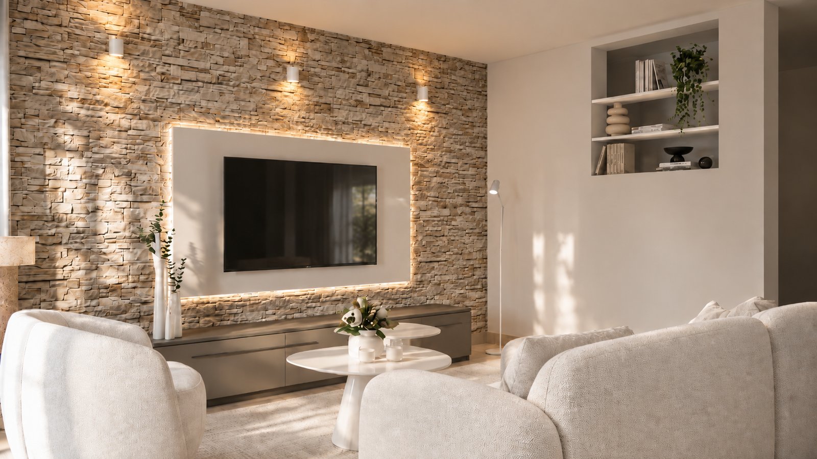 Renovación de living comedor y dormitorio 