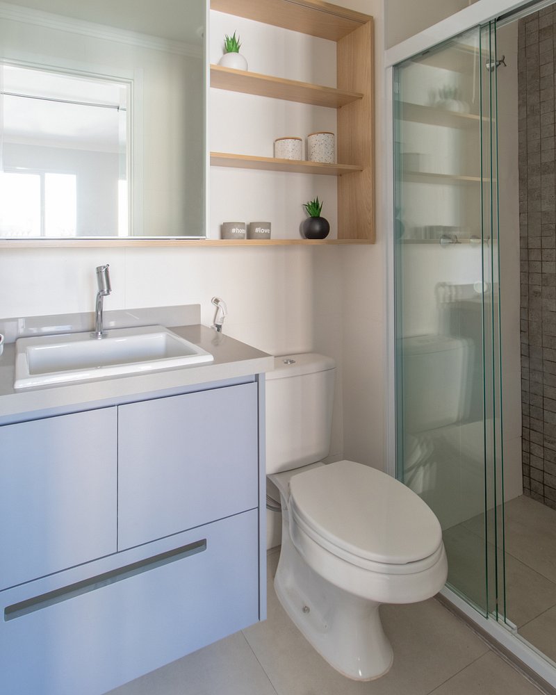 Conceito clean e cores neutras marcam apê de 29 m²