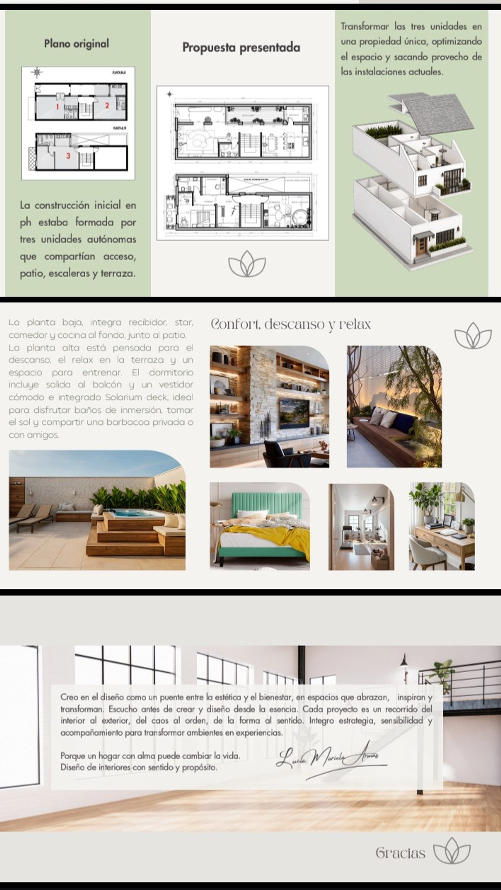 Planos arquitectónicos de propuesta y original — proyecto Portfolio, por LMA Estudio , en Buenos Aires
