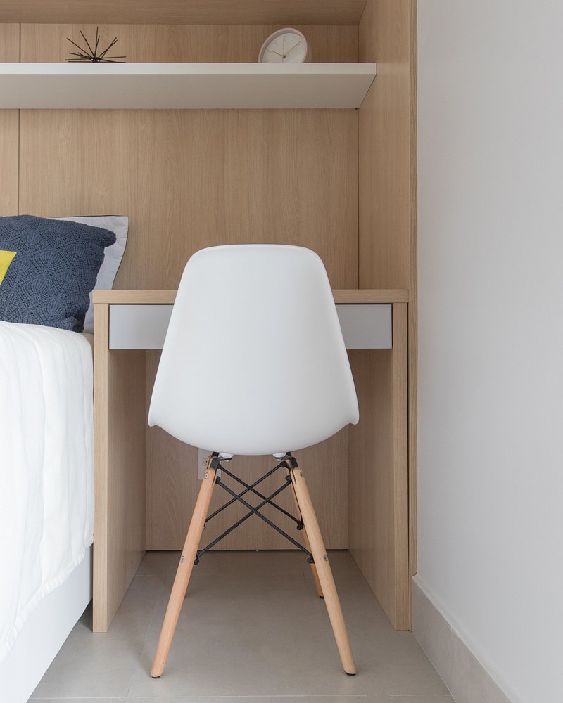 Conceito clean e cores neutras marcam apê de 29 m²