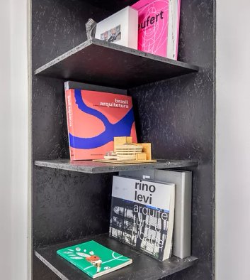 Banheiro Lavabo do Projeto Escritório TAU Arquitetos por Studio Gui Uemura