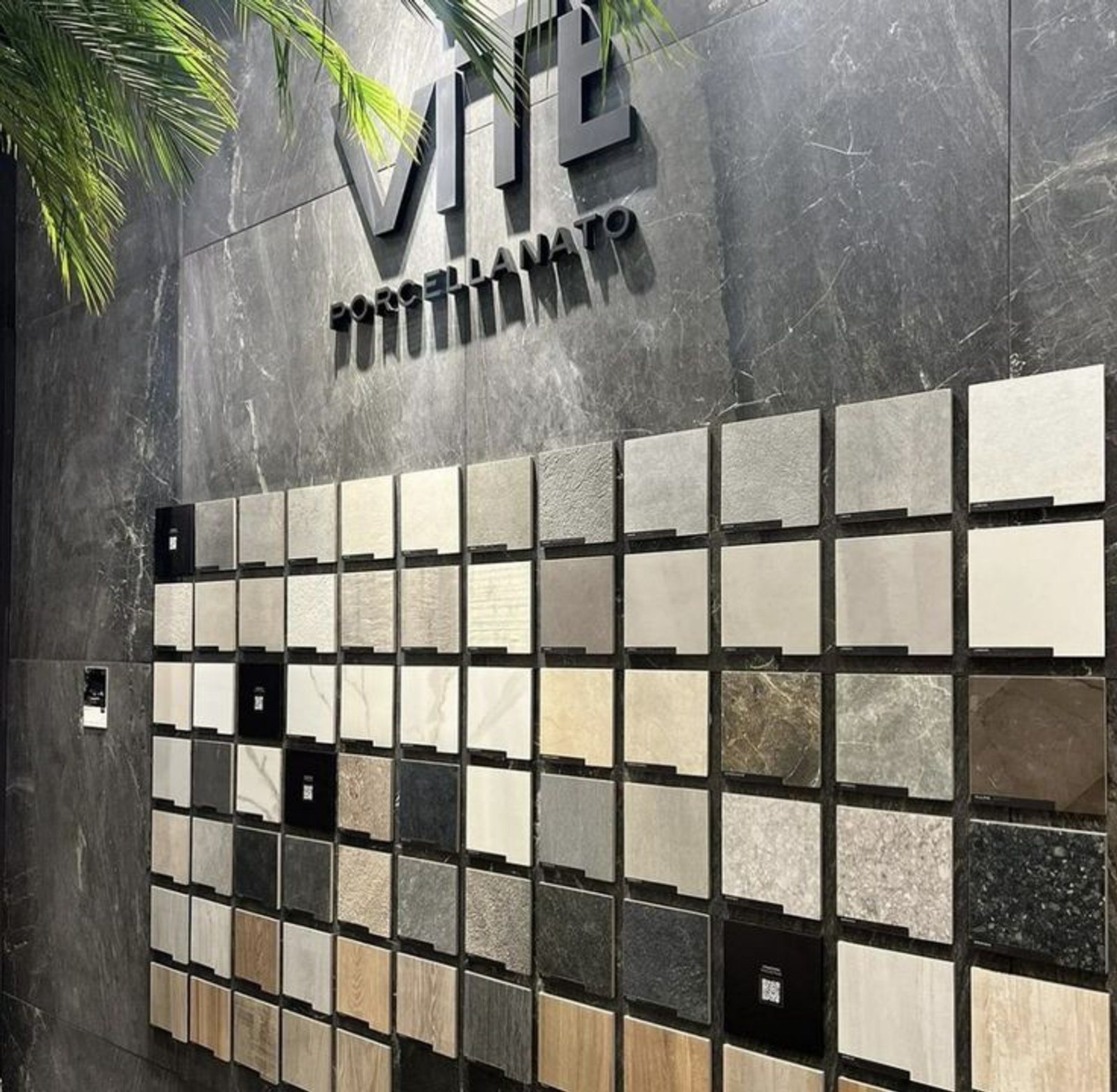 exhibición de cerámicos de gran formato — proyecto Expo Revestir 2024, por Vite Porcellanato, en São Paulo