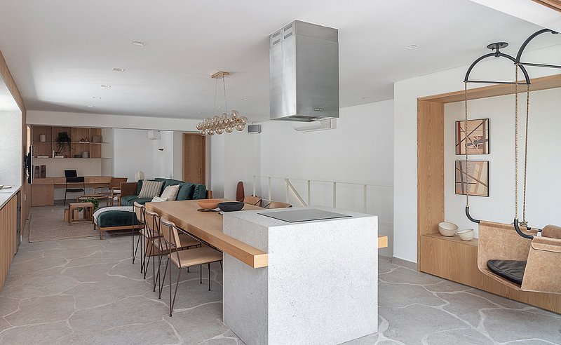 Tranquilidade em meio ao caos: apartamento na Vila Olímpia tem decoração leve e aconchegante