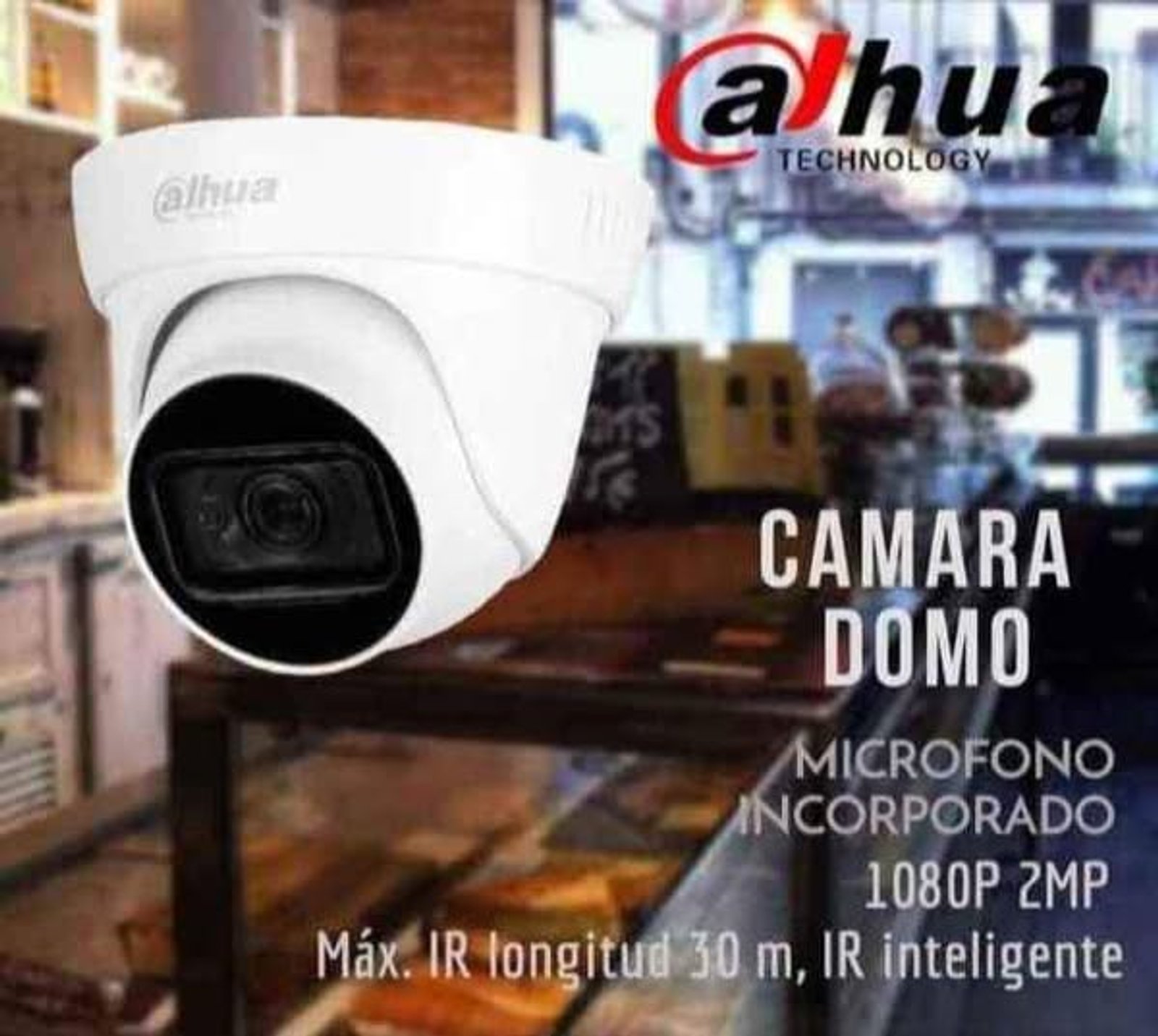 Cámara de seguridad domo blanca en exhibición — proyecto seguridadintegral365, por seguridadintegral365, en Benavente 2120