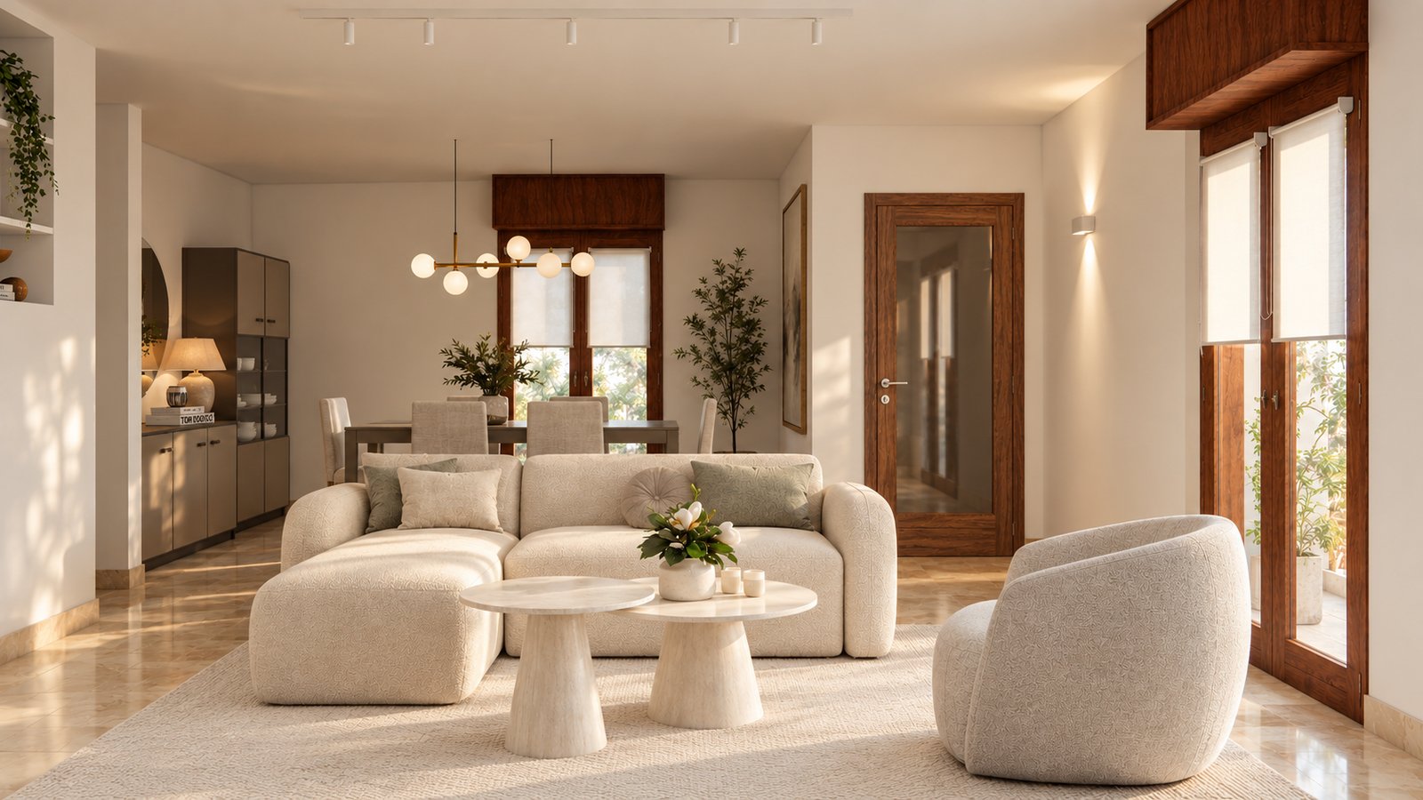 Renovación de living comedor y dormitorio 