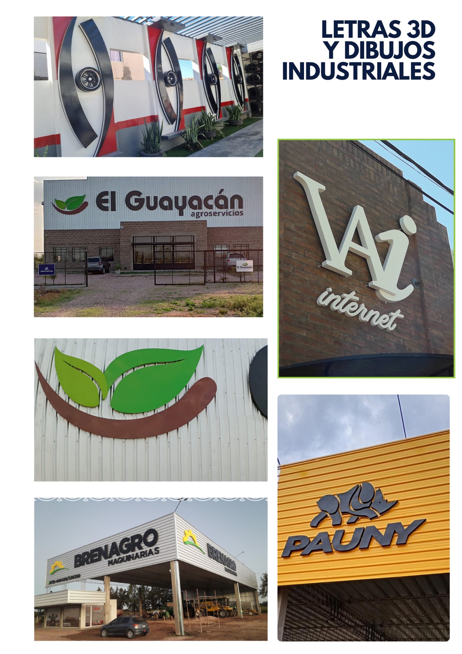 fachadas comerciales modernas con cartelería 3D y gráficos — proyecto Portfolio, por Metalúrgica Gonzalo, en Dr. Silvestre Remonda 183