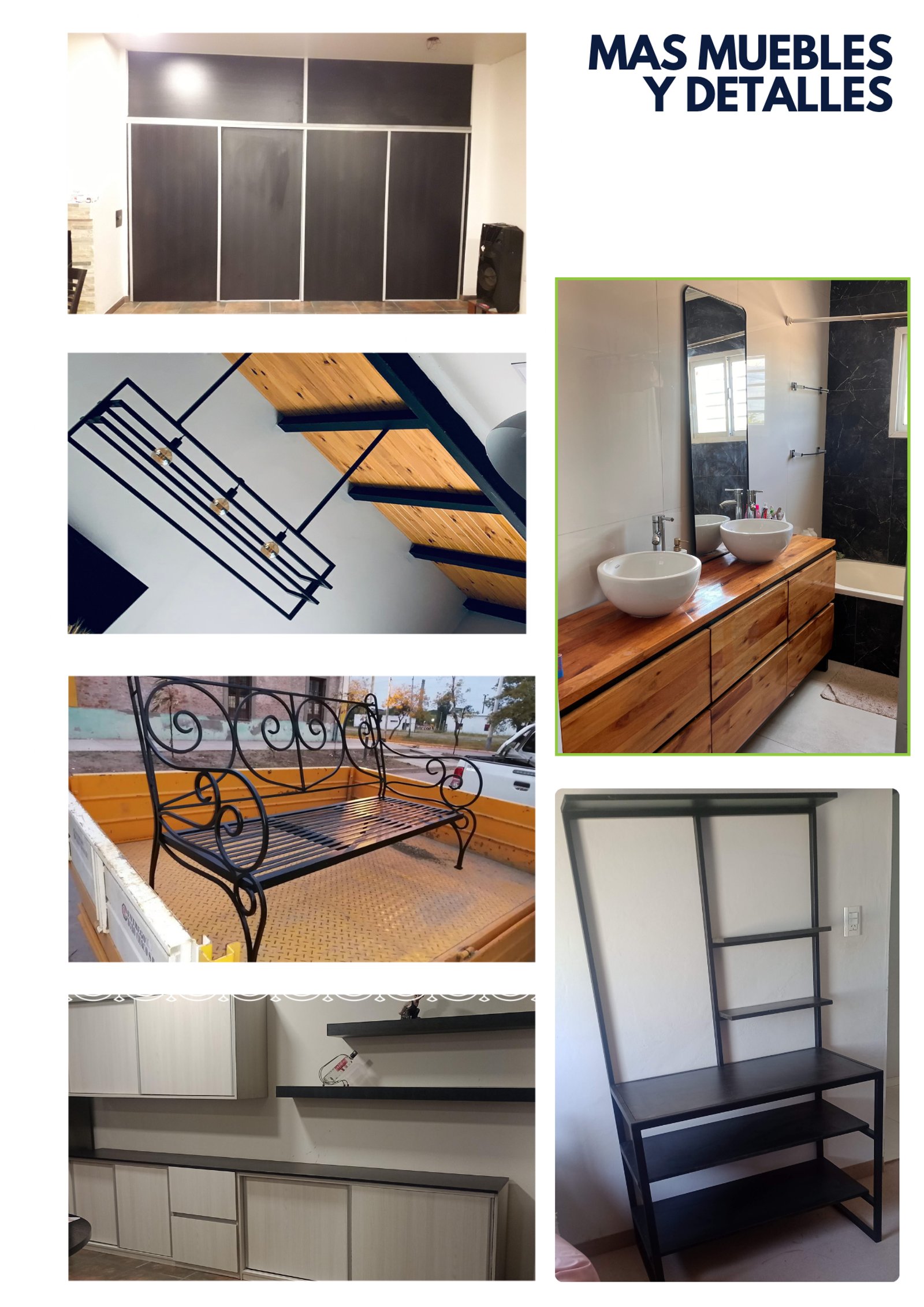 Baño moderno con vanitory de madera y doble bacha — proyecto Portfolio, por Metalúrgica Gonzalo, en Dr. Silvestre Remonda 183