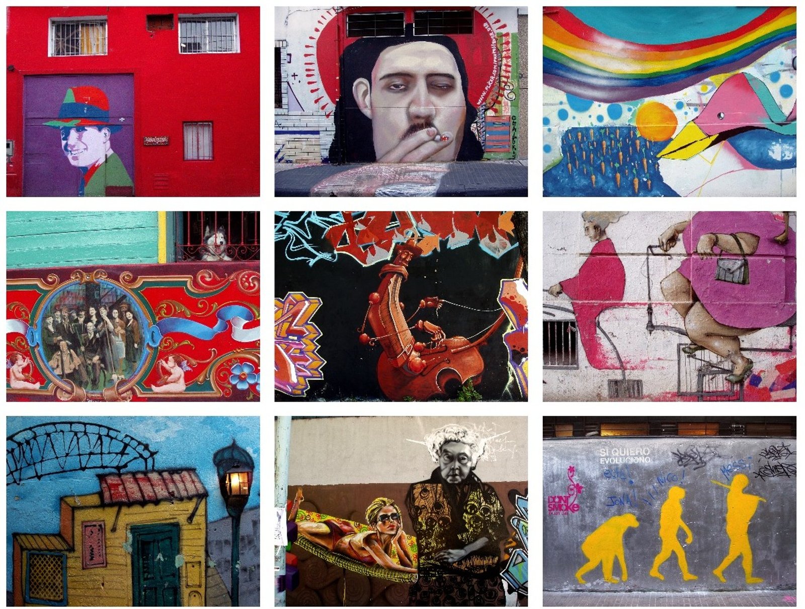 Arte de rua e fachadas vibrantes em Buenos Aires — projeto Fine Art Photography - Background, por ThePhotoGallery, em Buenos Aires