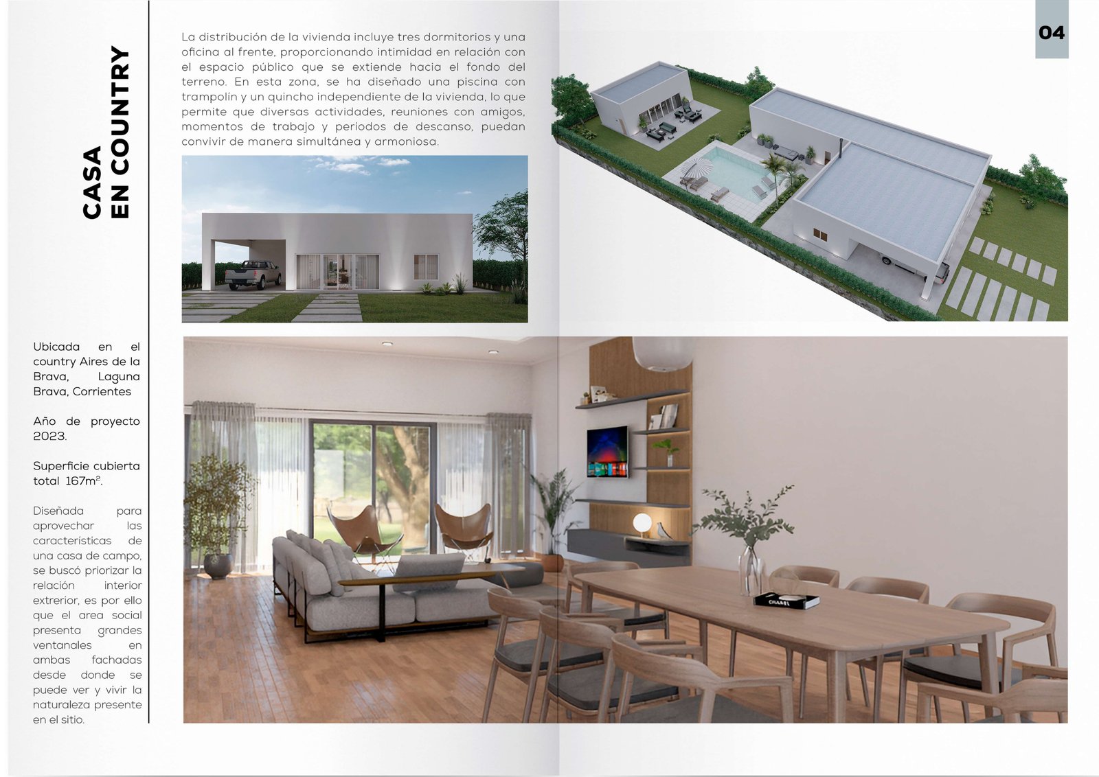 Living comedor moderno con mucha luz y madera — proyecto Portfolio de Obras 2022/25, por Arquitecto Gustavo Maidana, en Corrientes