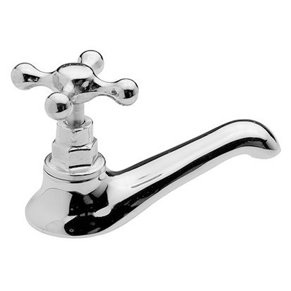 Canilla para mesada, de una sola agua, con pico levantado y cruz fija 0221 