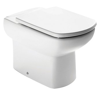 Inodoro corto de pie con salida dual DAMA SENSO