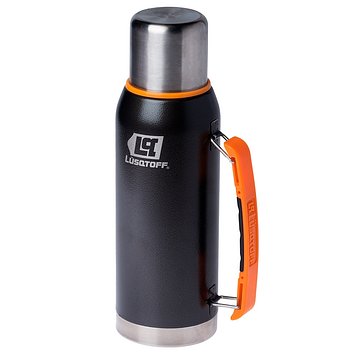 TERMO 1 L - MANIJA Y PICO CEBADOR • NEGRO