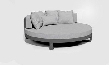 Willis Camastro Aluminio y Tapizado