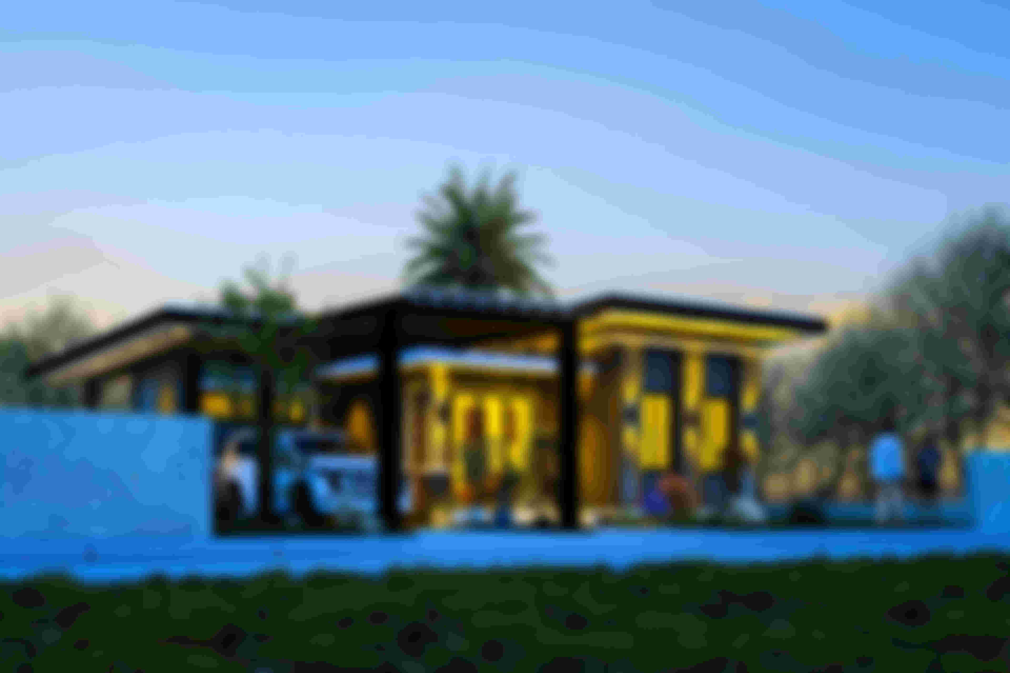 Stunning exterior architectural render of a modern, minimalist luxury house, ideal for real estate marketing in Nairobi.