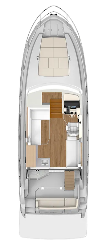 Układ kokpitu modelu Regal 38 FLY.