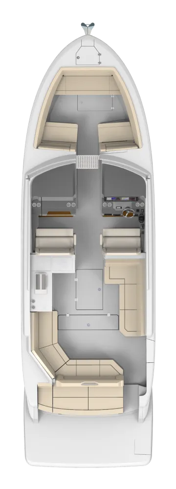 Plan układu pokładu modelu Regal LS36.