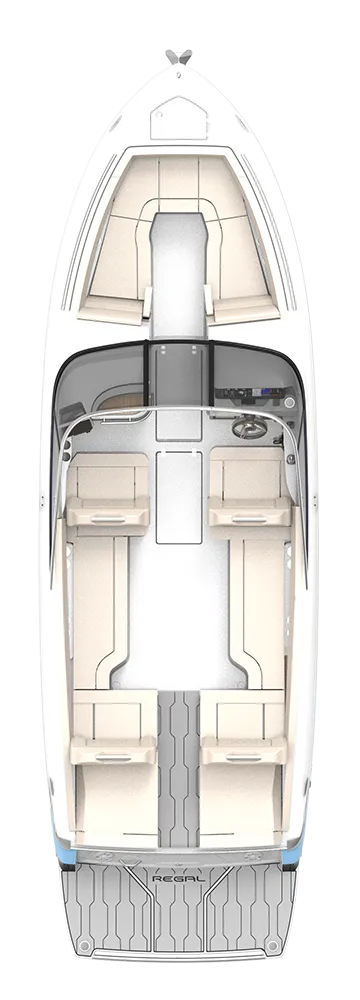 Rzut układu kokpitu modelu LS9.