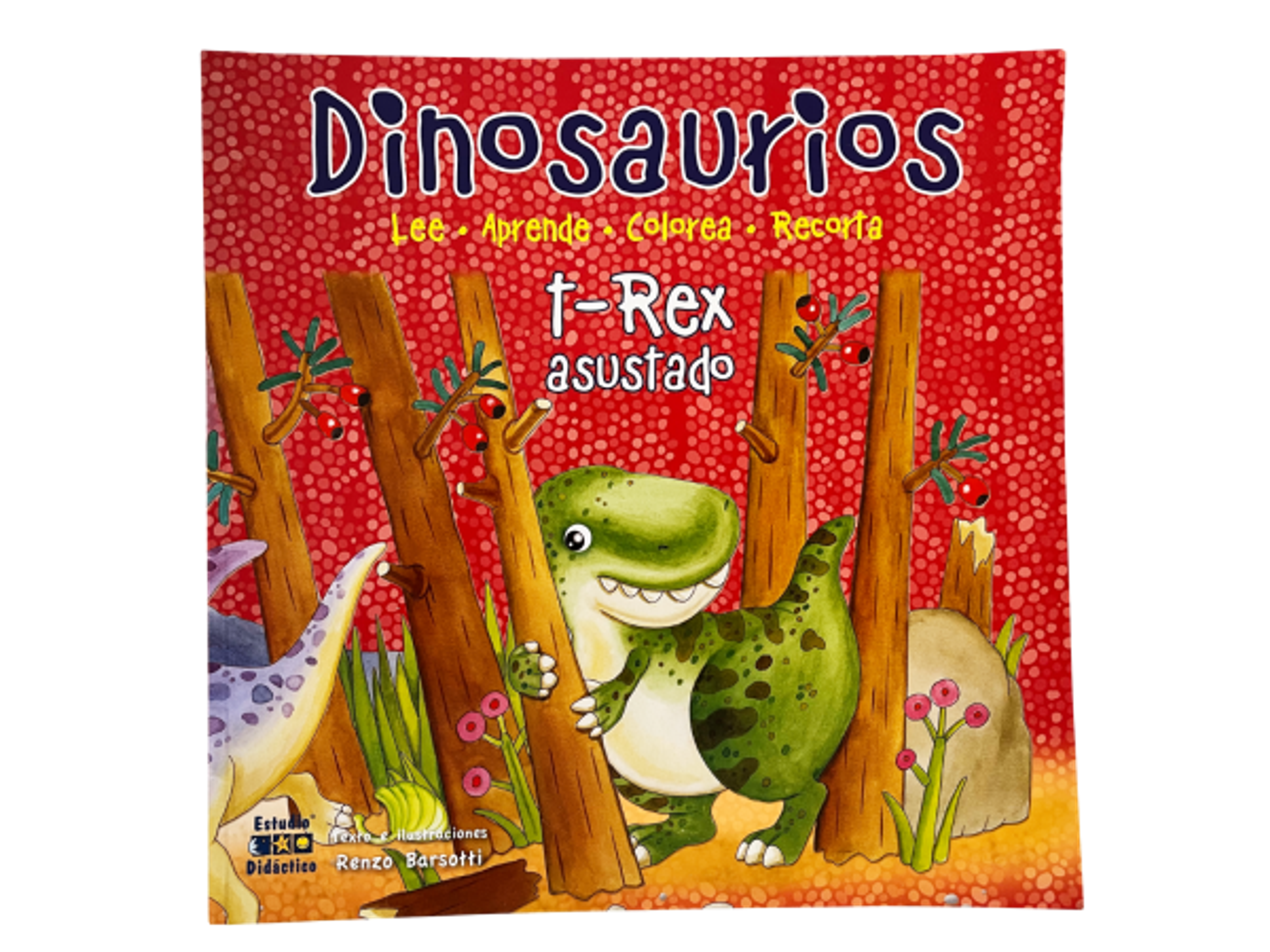 Dinosaurios. T-rex asustado