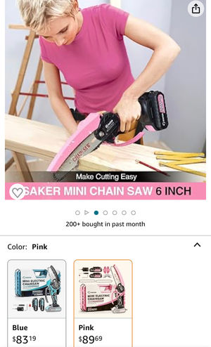 Saker Mini Chainsaw,Portable Electric Chainsaw Cordless,Handheld Chain Saw  Pruni