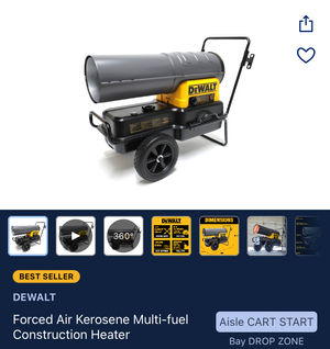 DEWALT Forced Air Kerosene Multi-fuel Construction Heater