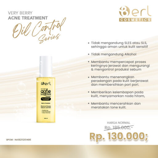 B Erl Very Berry Acne Treatment Oil Control Cleanser