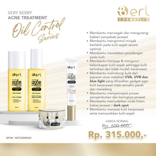 B Erl Very Berry Acne Treatment Oil Control Series