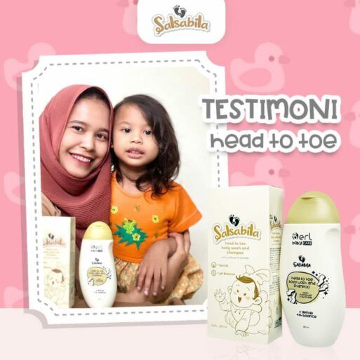 B Erl Salsabila Baby Care Head to Toe Body Wash and Shampoo Essential Oil