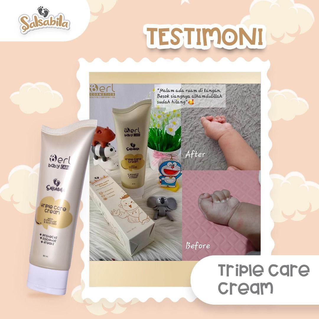 Testimloni B Erl Salsabila Baby Care Triple Care Cream