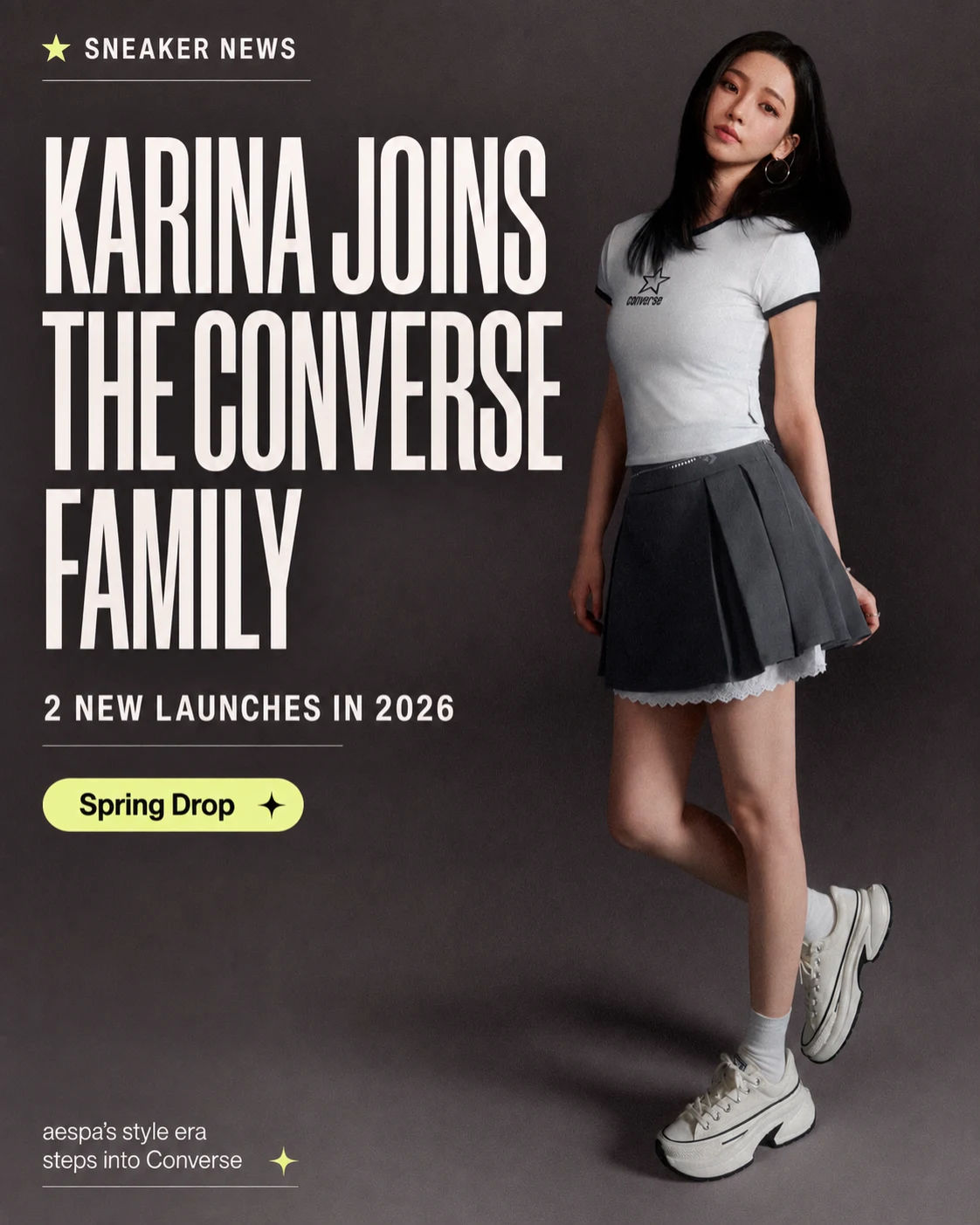aespa’s KARINA Officially Joins the Converse Family With Two New Launches