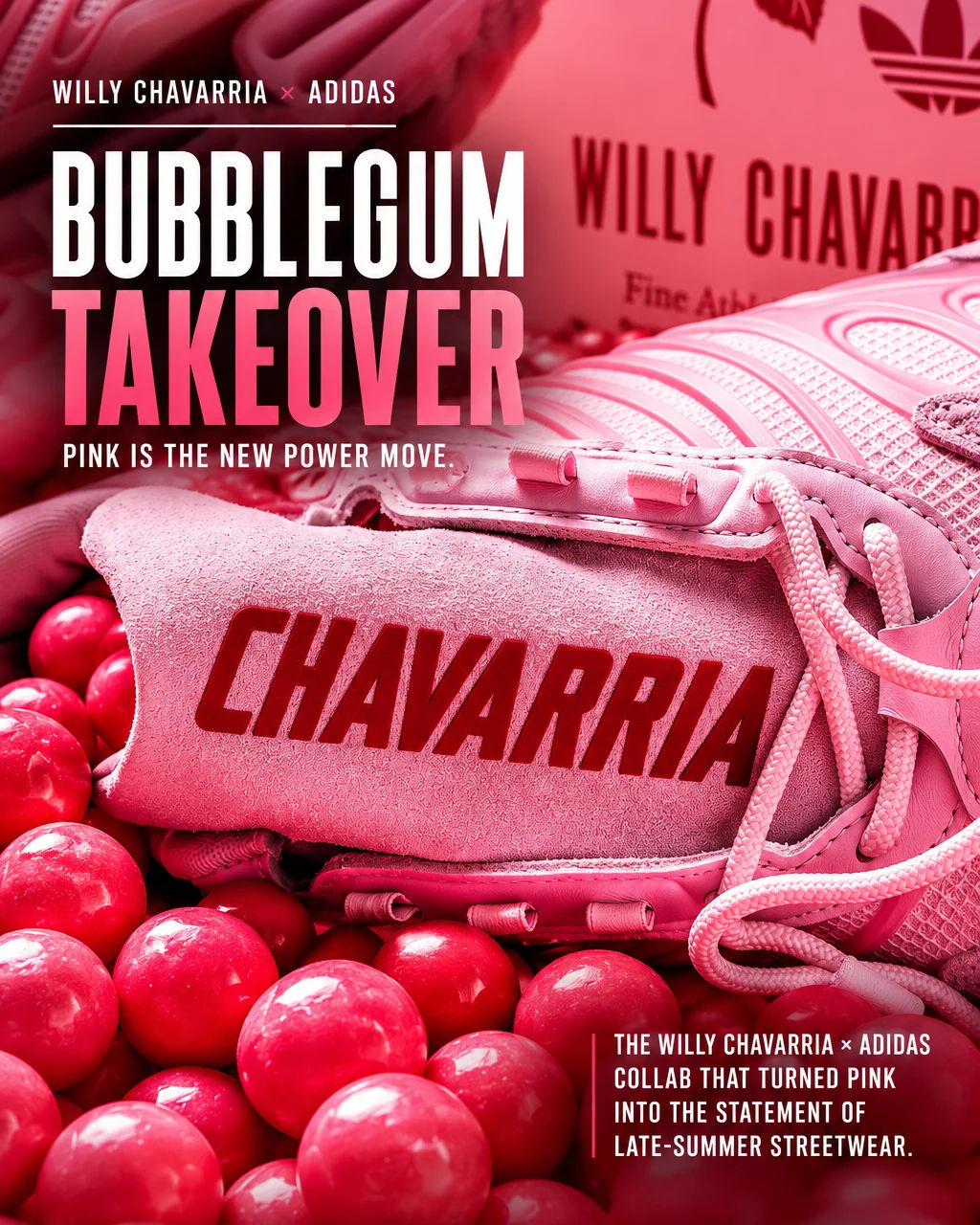 Willy Chavarria’s ‘Bubblegum’ adidas Collab Makes Pink the Official Color of Late-Summer Streetwear