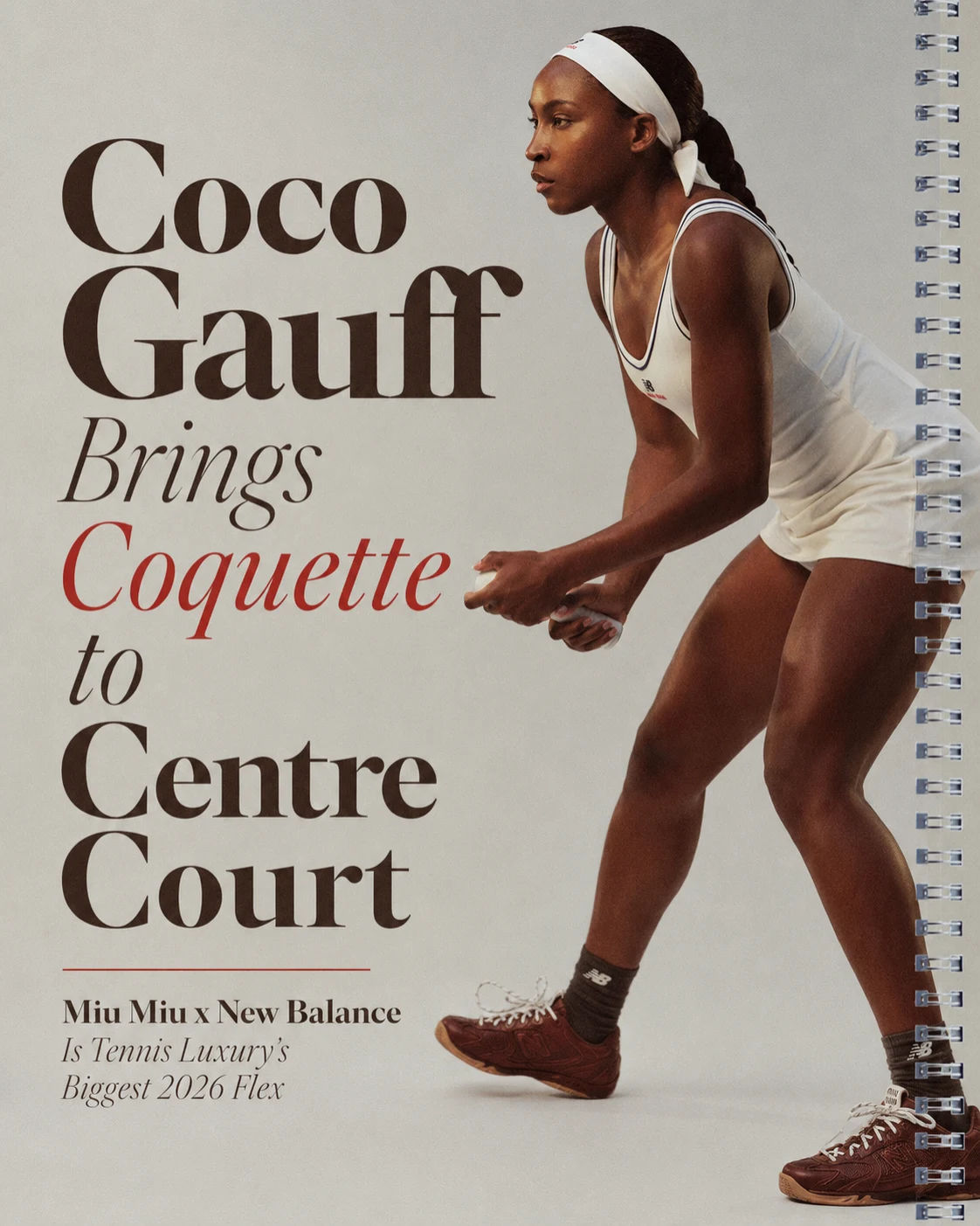 Coco Gauff’s Miu Miu x New Balance Kit Brings Coquette to Centre Court