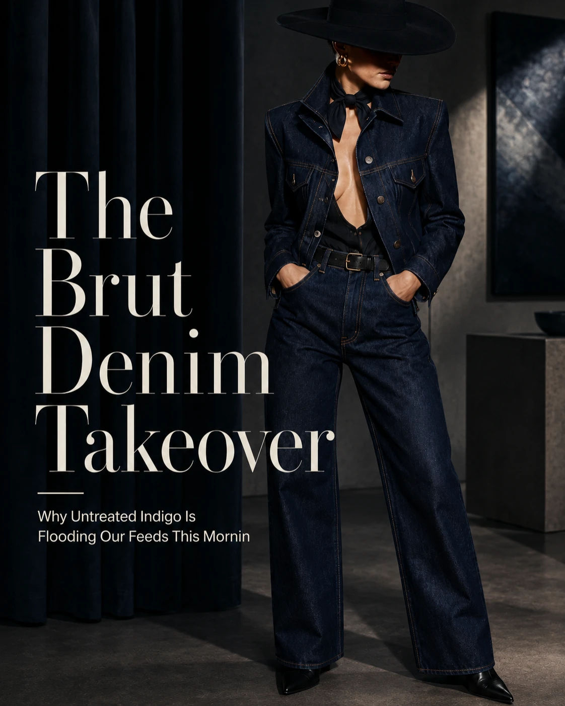 The Brut Denim Takeover: Why Untreated Indigo Is Flooding Our Feeds This Mornin