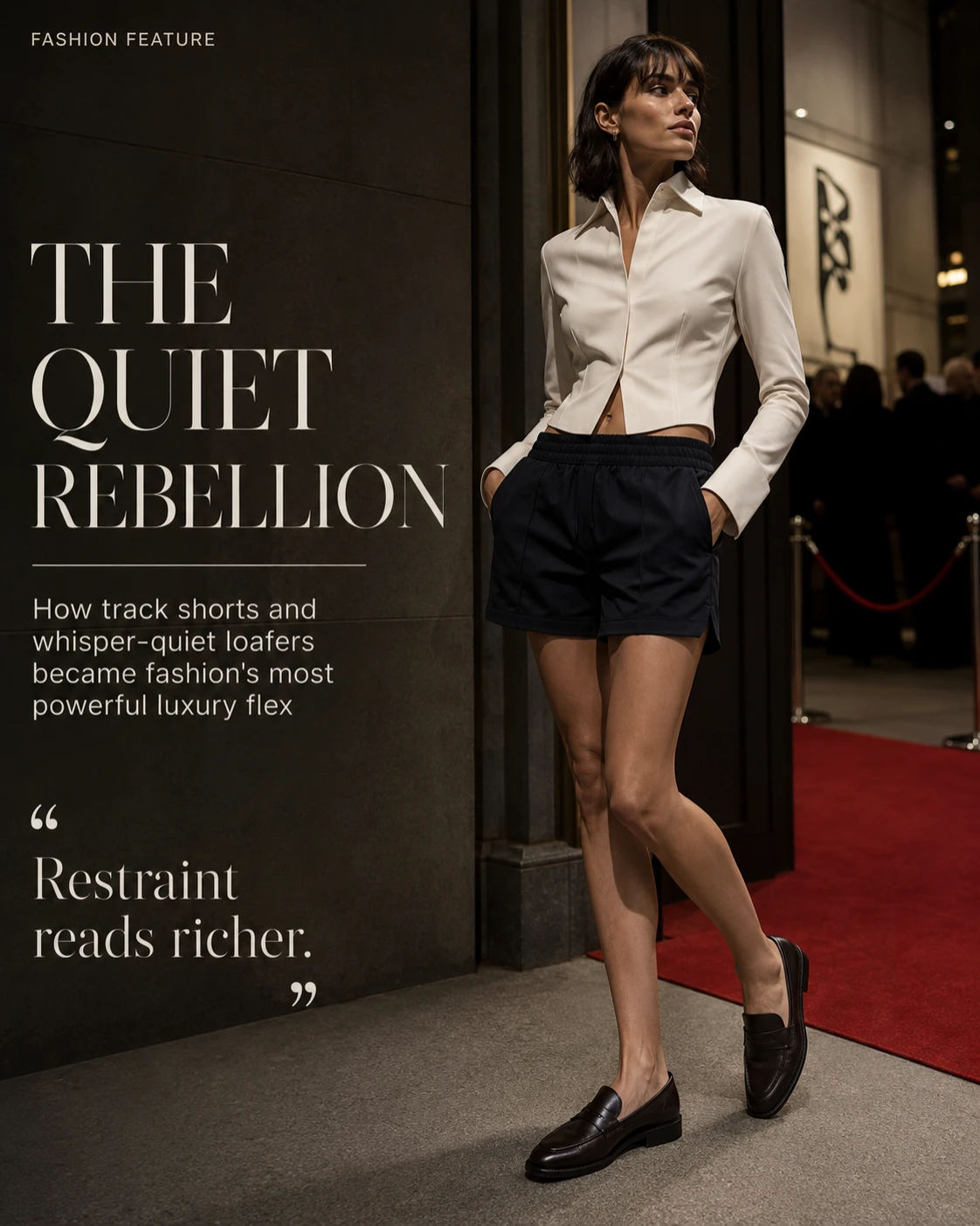 The Track Shorts Paradox: Why Athletic Nylon and Luxury Loafers are Tuesday's It-Uniform