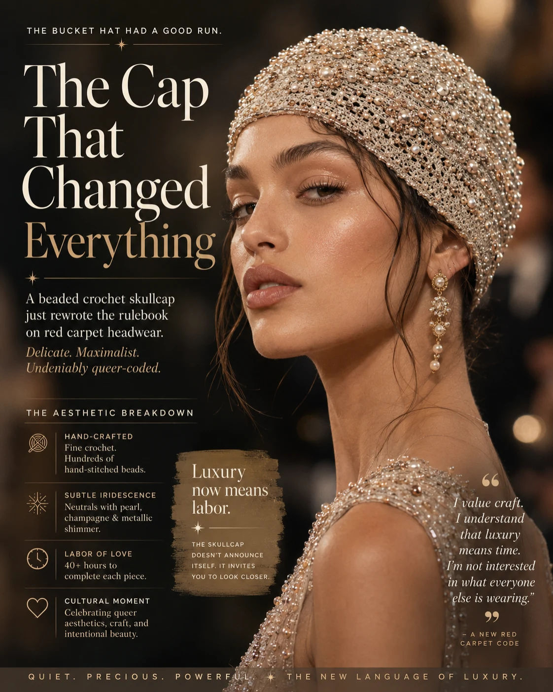 Forget the Bucket Hat: Why the Beaded Crochet Skullcap is Overrunning the Feed This Morning