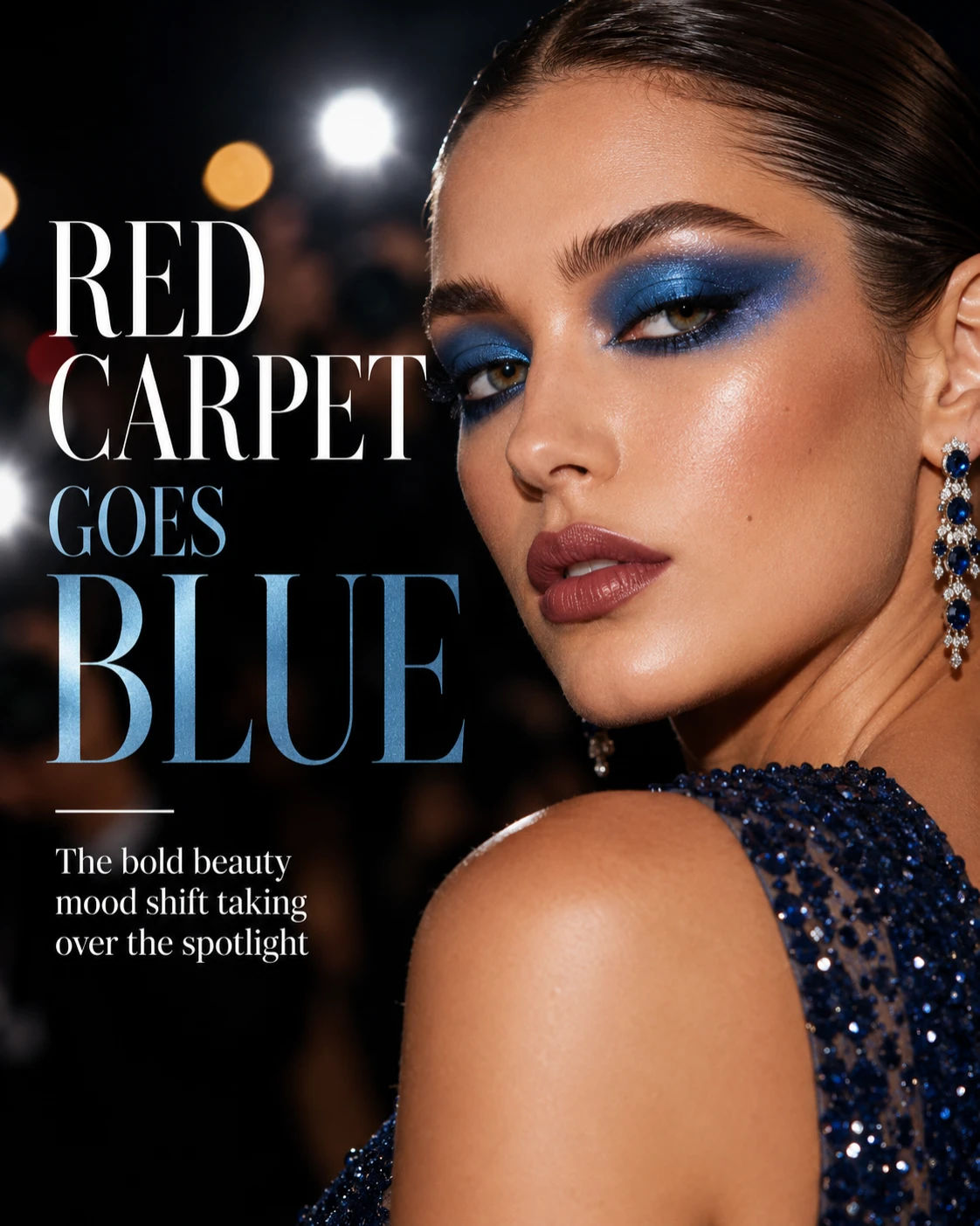 Smudged Blue Shadows: The High-Energy Beauty Shift Dominating Feeds Today